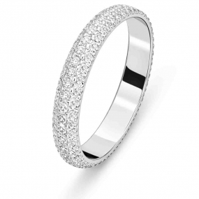 Alliance Diamanteka en or blanc - 3.5 mm similaire