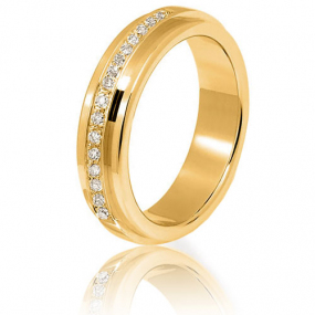 Alliance diamants Atria 0.15 ct en or