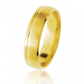 Alliance en or jaune de 5 mm
