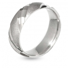 Alliance en platine Aquitaine 5 mm