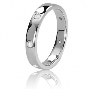 Alliance Fidelis  en or blanc sertie de