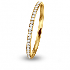 Alliance Jonc Parisien diamant demi tour