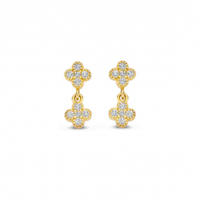 Boucles d'oreilles en argent plaqu or similaire