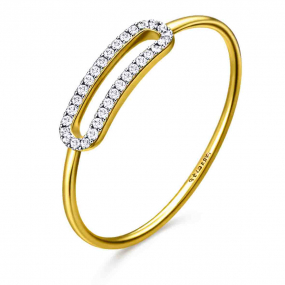 Bague � boucle en or et diamants