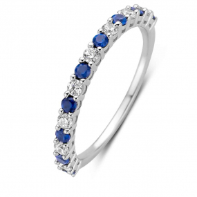 Bague Argent pierres bleues sertie de similaire