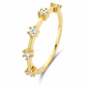 Bague Argent plaqu or sertie de similaire