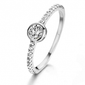 Bague Argent sertie de Zirconium - similaire