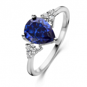 Bague argent avec tanzanite synthtique similaire
