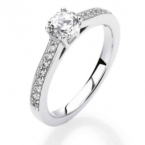 Bague Argent sertie de Zirconium - similaire