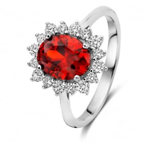 Bague Argent zirconium Naiomy 