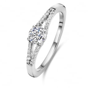 Bague Argent Zirconium - Naiomy Silver