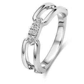 Bague Argent Zirconium - Naiomy Silver
