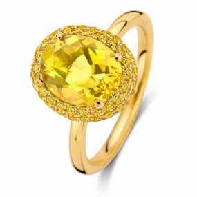 Bague Citrine et Saphir jaune - One More