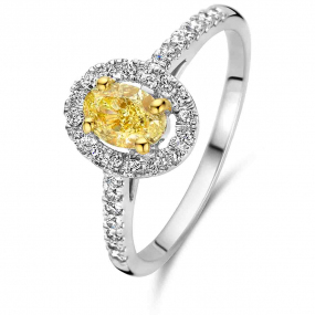 Bague Diamant Jaune