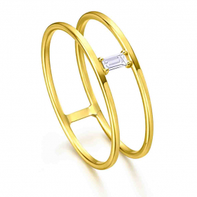 Bague Double Diamant Baguette
