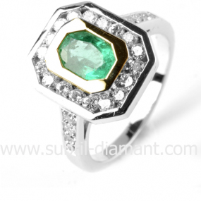 Bague meraude similaire