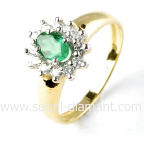 Bague meraude similaire