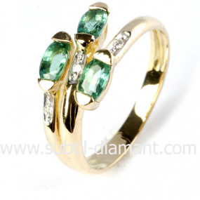Bague meraude similaire