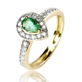 Bague meraude similaire