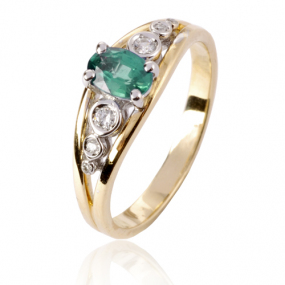 Bague meraude similaire