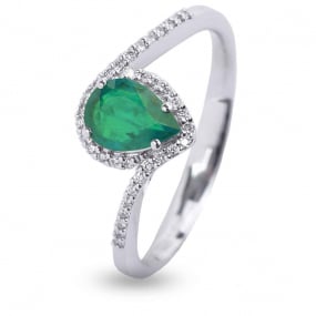 Bague Emeraude et Diamants similaire