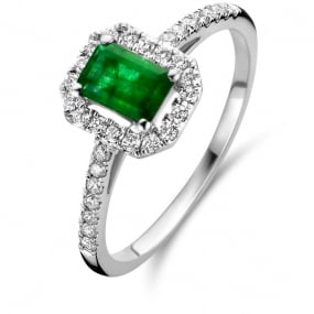 Bague Emeraude et Diamants similaire