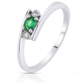 Bague Emeraude et Diamants similaire