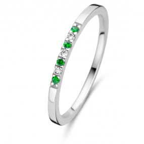 Bague Emeraude et Diamants