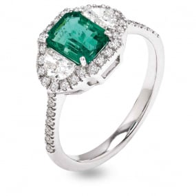 Bague Emeraude et Diamants