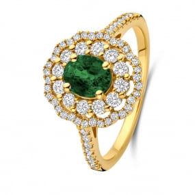 Bague Emeraude et Diamants