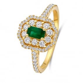 Bague Emeraude et Diamants