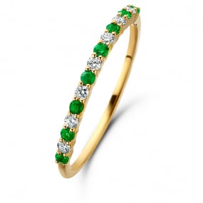Bague Emeraude et Diamants similaire
