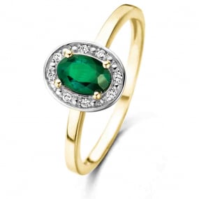 Bague Emeraude et Diamants similaire