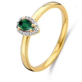 Bague Emeraude et Diamants