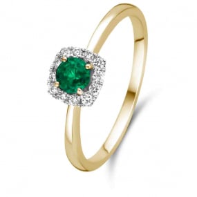 Bague Emeraude et Diamants