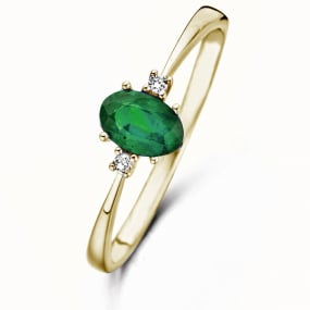 Bague Emeraude et Diamants similaire