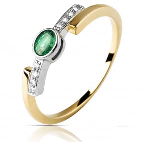 Bague meraude sertie de diamants similaire