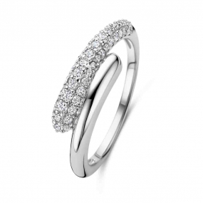 Bague en argent oxydes bancs - Naiomy similaire