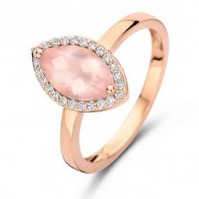 Bague One More Etna - quartz rose 0.14 ct  - Etna 065216XA 
