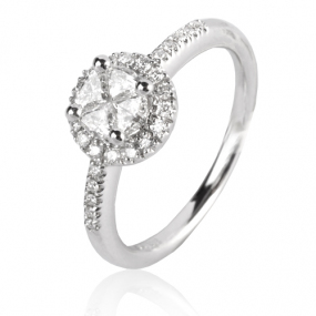 Bague or diamant femme similaire