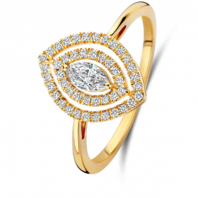 Bague Or et diamants similaire