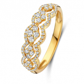 Bague Or et diamants similaire
