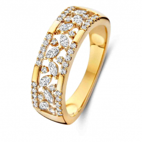 Bague Or et diamants similaire