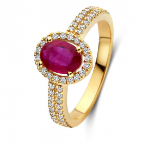 Bague Or et Rubis similaire