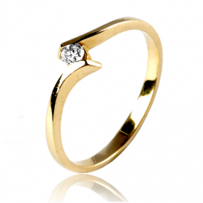 Bague or jaune diamant similaire