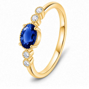Bague Or Saphir et diamants similaire