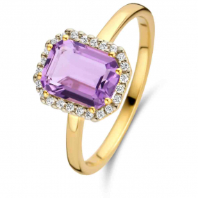 Bague Amthyste et Diamants