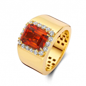 Bague Citrine et Diamants