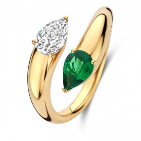 Bague Pierre fine et Diamant similaire