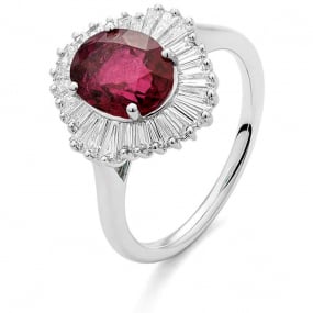 Bague Rubellite et Diamants similaire